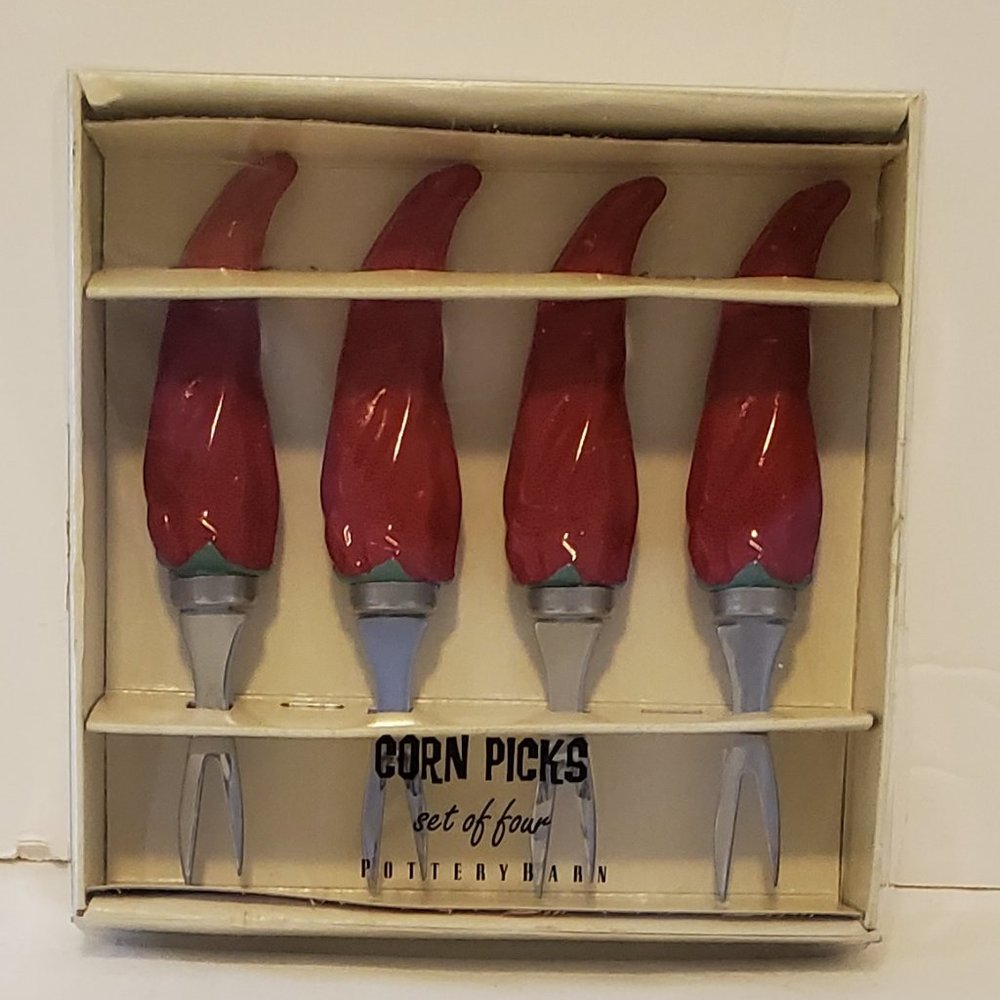 Potterybarn Chili Corn Picks Serving Forks